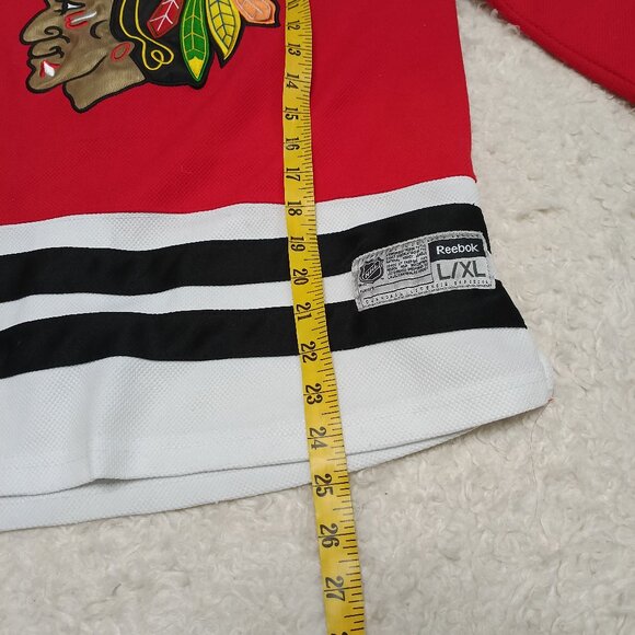 NHL Hockey Reebok Center Ice Sports Athletic Jersey Youth Chicago Blackhawks - Picture 5 of 9
